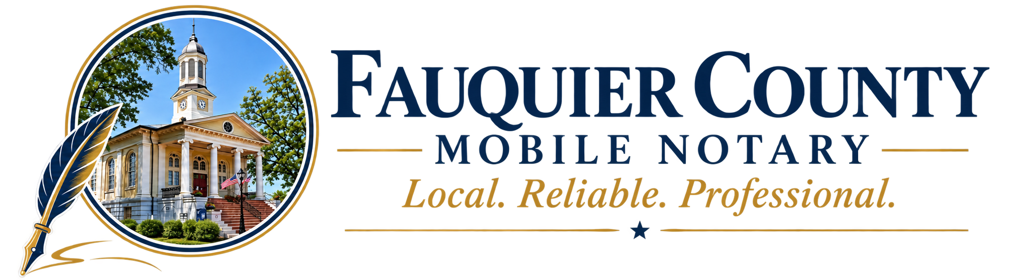 Fauquier County Mobile Notary — Local. Reliable. Professional.